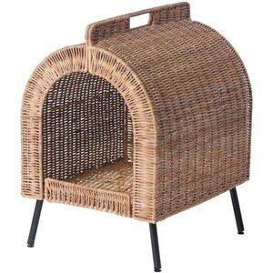 UTSÅDD Rattan Cat House on Legs